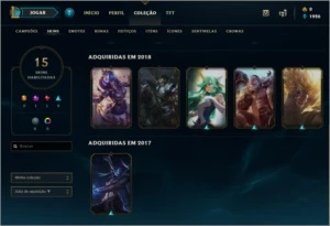 Conta League Of Legends - Smurf platina 2 ultimas seasson LOL