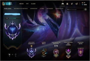 CONTA LEAGUE OF LEGENDS(DIAMANTE 4) + VALORANT (PLATINA1) LOL