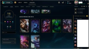 Vendo conta no lol 16 skins 80 icones 1 croma 17 emotes - League of Legends