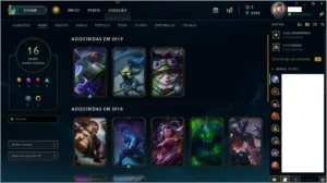Vendo conta no lol 16 skins 80 icones 1 croma 17 emotes - League of Legends