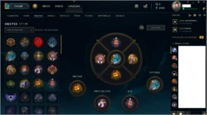 Vendo conta no lol 16 skins 80 icones 1 croma 17 emotes - League of Legends
