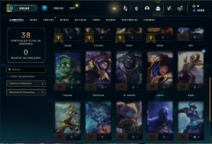 Conta Esmeralda 4 com 28 Champs e 7 Skins + 15 Fragmentos - League of Legends LOL