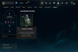 Conta Esmeralda 4 com 28 Champs e 7 Skins + 15 Fragmentos - League of Legends LOL
