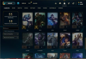 Conta Platina 4 com 45 Champs e 21 Skin - League of Legends LOL
