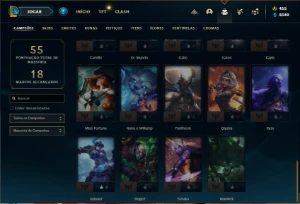 Conta Platina 4 com 45 Champs e 21 Skin - League of Legends LOL