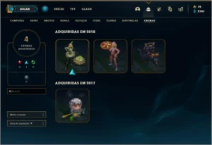 Conta Prata 1 MONO ADC - League of Legends LOL