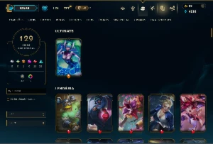 Unranked com 150 Champs e 129 Skins ( ADC / MID / JG / SUP ) - League of Legends LOL