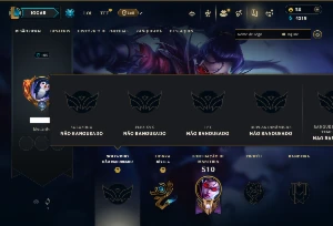 Unranked com 150 Champs e 129 Skins ( ADC / MID / JG / SUP ) - League of Legends LOL
