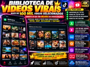 🔥 100 Mil Vídeos Para Viralizar, Engajar E Ganhar Seguidore - Vídeos e Cortes Cortes Virais