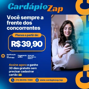 Cardápio Digital online Plano mensal