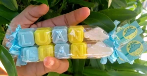 Sabonete Nome 4 Letras com Nuvem - Artesanato e Personalizados