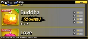 Conta com buddha permanente, God human, Shark anchor, soul g - Roblox