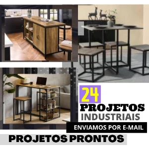 24 Projetos Prontos Para Móveis Industriais – Pdf 2024 - eBooks