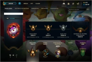 Conta ouro 4 com TODOS os champs, 201 skins ( MAIN ADC ) - League of Legends LOL