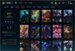 Conta ouro 4 com TODOS os champs, 201 skins ( MAIN ADC ) - League of Legends LOL