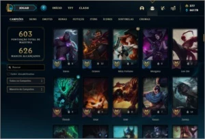 Conta ouro 4 com TODOS os champs, 201 skins ( MAIN ADC ) - League of Legends LOL
