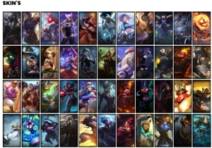 Conta prata 2 com 145 Champs e 165 Skins + 1 Prestigio - League of Legends LOL
