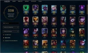 Conta Diamante V ( LOL ) COMPLETA COM 100 SKINS - League of Legends