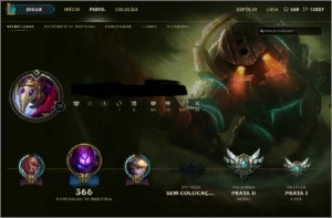 CONTA PRATA I TODOS OS CHAMPS + SKINS - League of Legends LOL