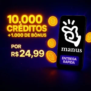 Recarga Manus IA rápida, automática e garantida! - Assinaturas e Premium