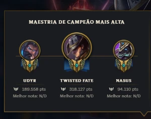 Conta Lol - League of Legends