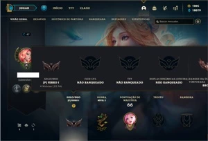 Conta ferro 1 com 28 Champs e 24 Skins + 1 Prestigio - League of Legends LOL