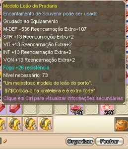Souvenir lendário lv 73 - Grand Fantasia GF