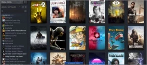 Conta steam com 165 jogos, 6 anos, nível 28.