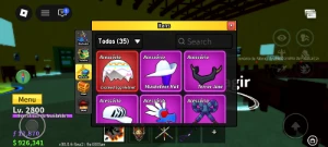 Conta roblox com 2 skin de anime e lv Max no blox fruit