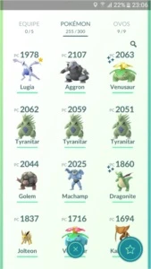 Conta de Pokémon GO