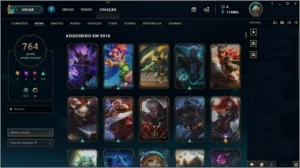 Conta no lol com 764 Skin e Icones exclusivos - League of Legends