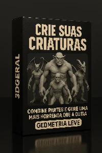 Crie suas Criaturas 3D para seus Games.