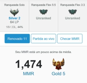 conta lol prata II smurfada apenas 17 vitorias - League of Legends