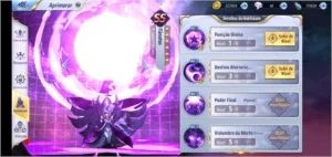 Conta top Saint Seiya awakening vários personagens fortes SSA