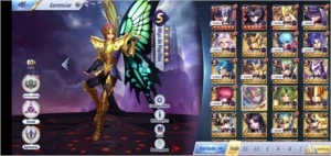 Conta top Saint Seiya awakening vários personagens fortes SSA