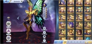 Conta top Saint Seiya awakening vários personagens fortes SSA