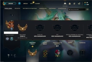 Conta ouro 2 com 31 Champs e 2 Skins ( EMAIL NÃO CONFIRMADO) - League of Legends LOL