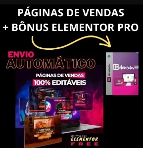 Páginas De Vendas + Bônus Elementor Pro