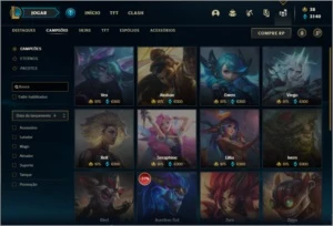 Conta prata 4 com 140 champs e 75 skins + 1 Mitica - League of Legends LOL