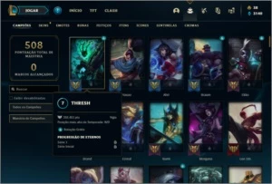 Conta prata 4 com 140 champs e 75 skins + 1 Mitica - League of Legends LOL