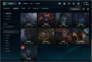 Conta prata 4 com 140 champs e 75 skins + 1 Mitica - League of Legends LOL
