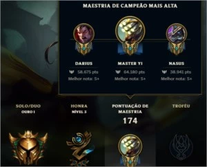 Conta de lol ouro 4 - League of Legends