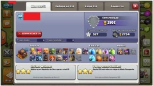 Conta Centro da Vila Nível 10 - SEM EMAIL (APENAS CÓDIGO) - Clash of Clans