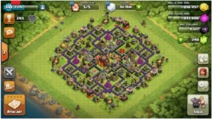 Conta Centro da Vila Nível 10 - SEM EMAIL (APENAS CÓDIGO) - Clash of Clans