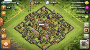Conta cv 10 full clash of clans.