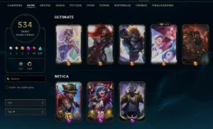 CONTA [HandLevel]  + Skins 534 + Mestre (SoloQ) + MMR Buffad - League of Legends LOL
