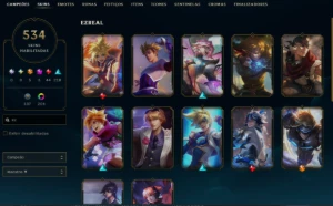 CONTA [HandLevel]  + Skins 534 + Mestre (SoloQ) + MMR Buffad - League of Legends LOL