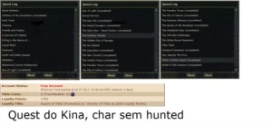 Vendo Ek 274 Mais outros chars Em Menera - Tibia