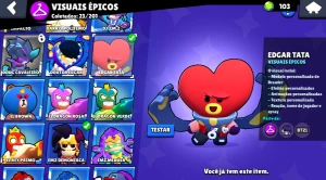 Conta Brawl Stars 19K Troféus 4 Lendarios