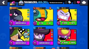 Conta Brawl Stars 19K Troféus 4 Lendarios
